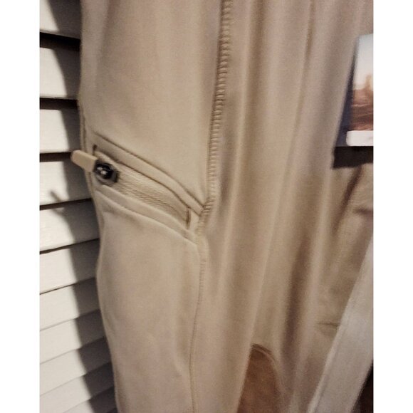 NWT Willit Girls Beige Equestrian Riding Pants With Suede Knee Patches Medium - Picture 4 of 6
